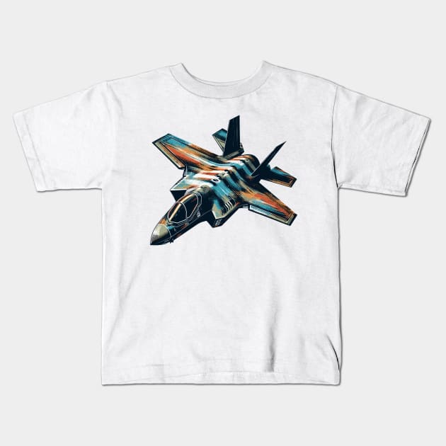 F-35 Kids T-Shirt by Vehicles-Art